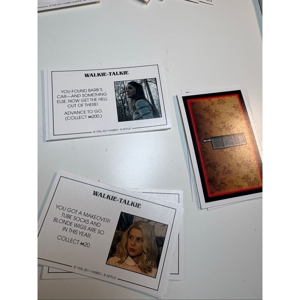 Monopoly Stranger Things Replacement Cards